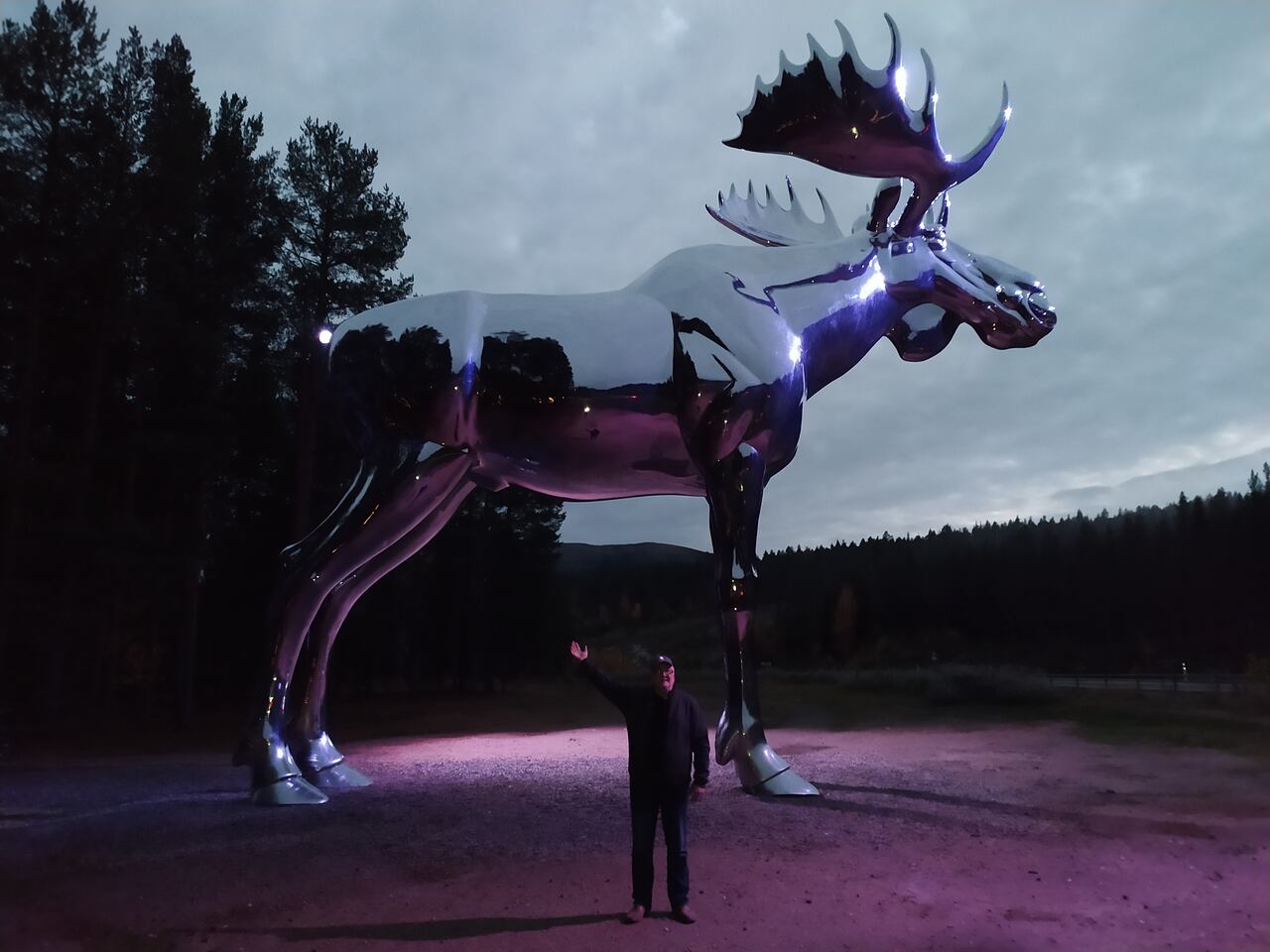 Wyprawa-grupowa-na-ryby-norwegia-pomnik-łosia