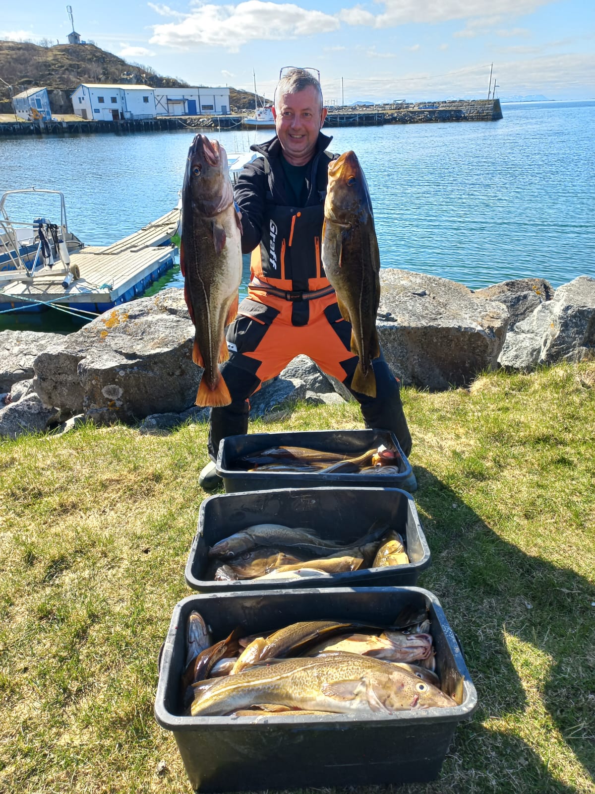 Połów z jednego dnia wyprawy na ryby na wyspę Senja