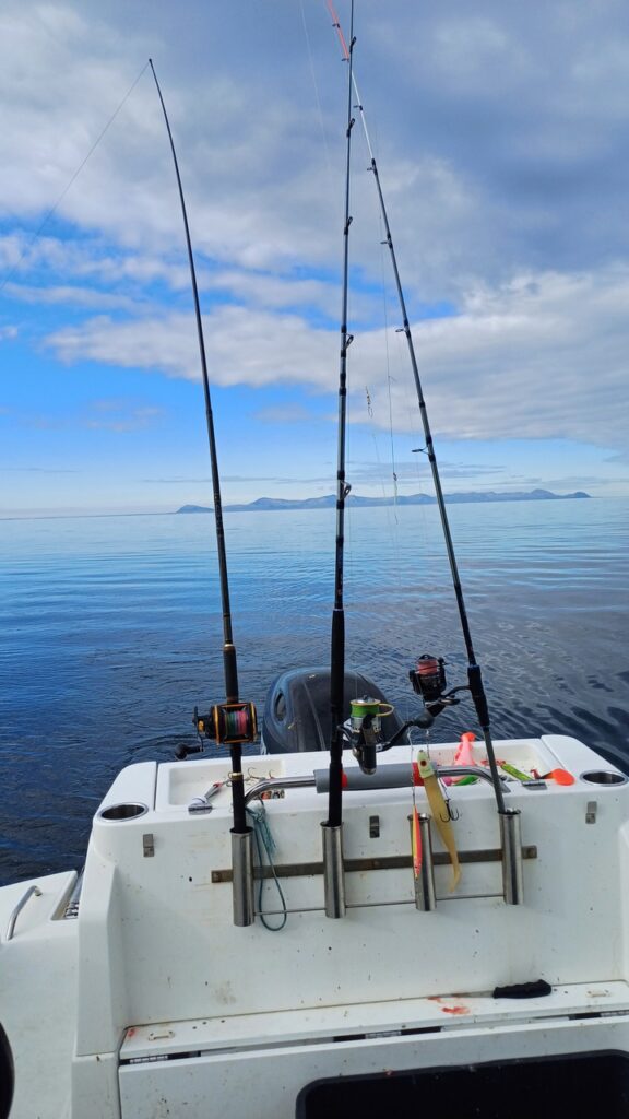 Senja-łódź Trolling w Norwegii
