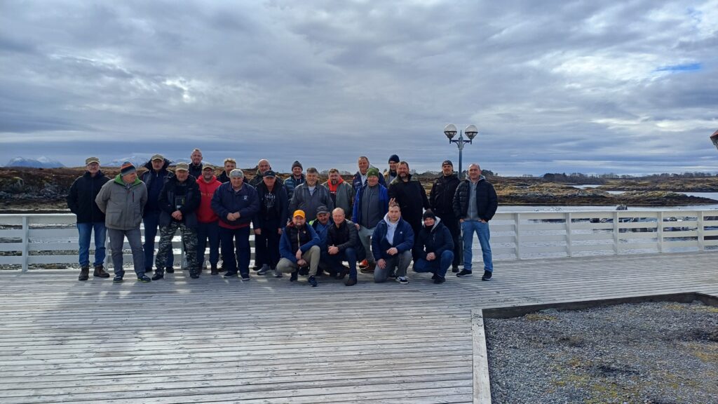 Zdjęcie grupy podczas wyprawy wędkarskiej do Norwegii