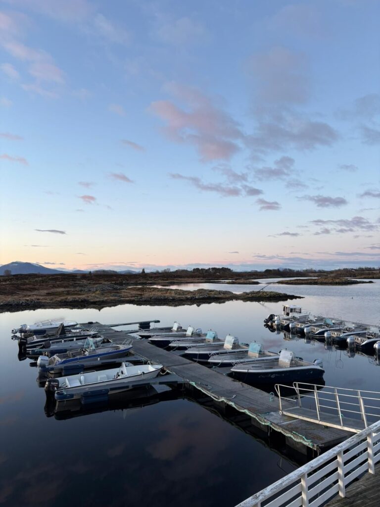 Przystań wędkarska w Norwegii